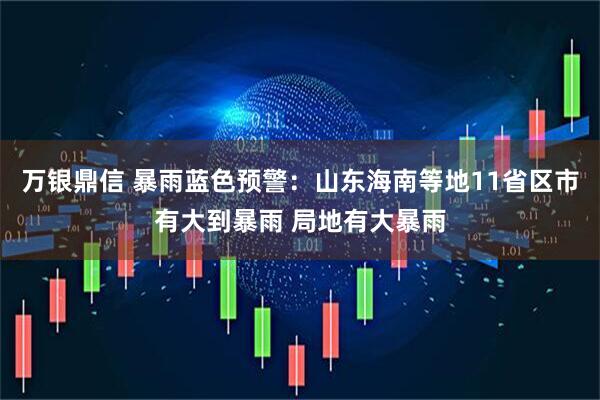 万银鼎信 暴雨蓝色预警：山东海南等地11省区市有大到暴雨 局地有大暴雨