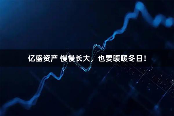 亿盛资产 慢慢长大，也要暖暖冬日！