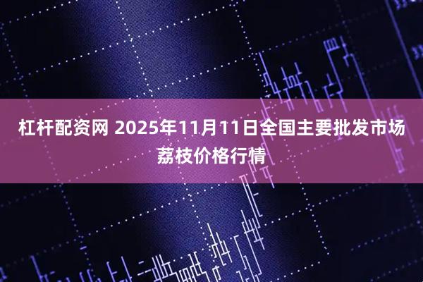 杠杆配资网 2025年11月11日全国主要批发市场荔枝价格行情